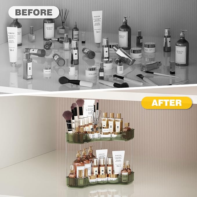Asayuee 2-Tier Corner Bathroom Counter Organizer - Image 7