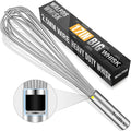 Walfos Whisk, 17in Large Whisks, Heavy Duty Stainless Steel Wire Whisk Ideal by Walfos