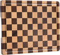 Checkerboard Cutting Boards for Kitchen, Acacia Wooden Cutting Board, End Grain by FyctioHome