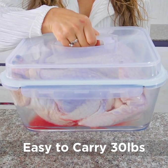 6500 ML / 220 oz / 28 Cup LARGE Glass Food Storage Container - Image 2
