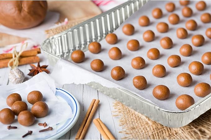 Aluminum Pans Half Size Textured Cookie Sheet 15 Count Durable Nonstick Baking - Image 5