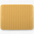 Silicone Drying Mat 16 × 12 – Yellow Tan Non-Slip Sink Mat by Unknown