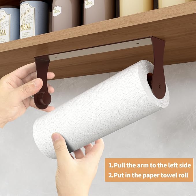 Oil Rubbed Bronze Paper Towel Holder Under Cabinet, Oil Rubbed Bronze Kitchen - Image 3