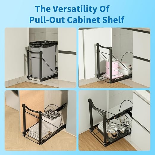 Adjustable Under Cabinet Trash Can Organizer - Image 6
