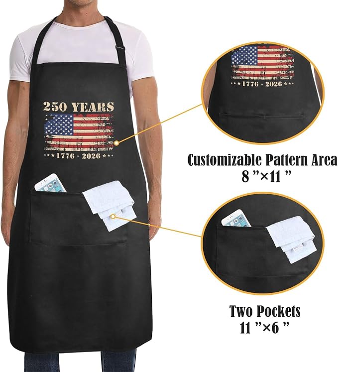 Us 250 Years Of Freedoms Apron - Image 4