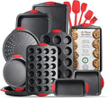 Baking Pan Set, 15 Piece Premium Baking Set, Nonstick Bakeware Sets BPA Free by Eatex