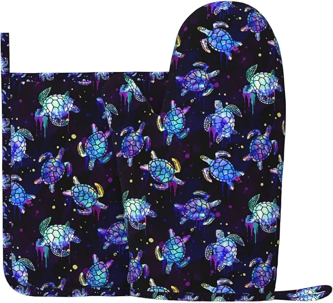 Sea Turtle Oven Mitts and Pot Holders Set - Image 7