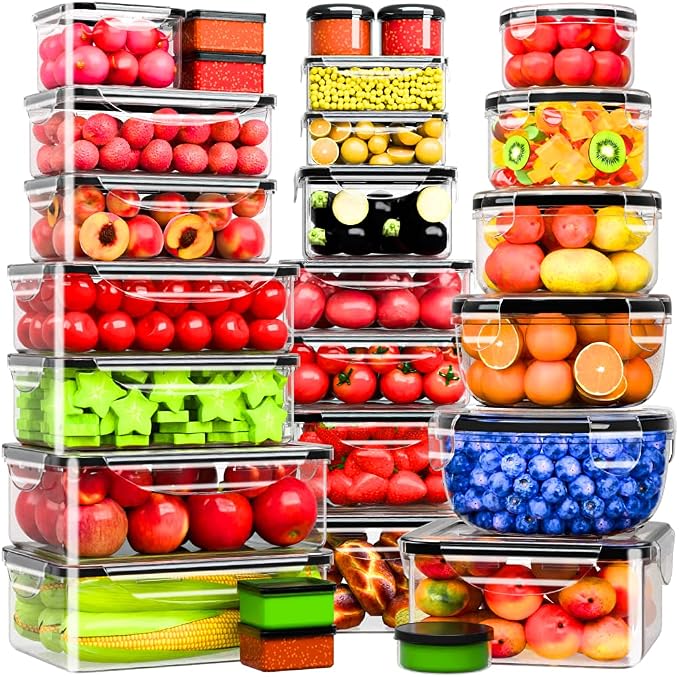 54 Pcs Food Storage Containers by Unknown
