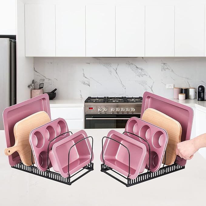 Toplife 10+ Bakeware Organizer Rack - Image 5