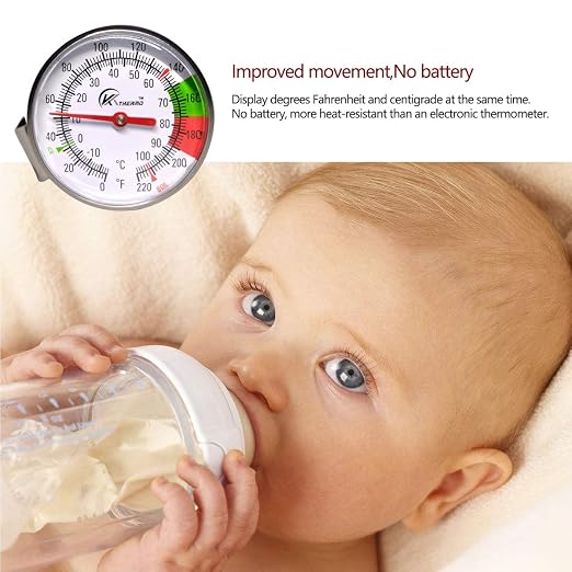 KT THERMO Instand Read 2-Inch Dial Thermometer, Chocolate Milk Foam - Image 4