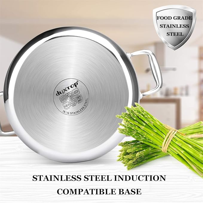 Duxtop Whole-Clad Tri-Ply Stainless Steel Stockpot - Image 4
