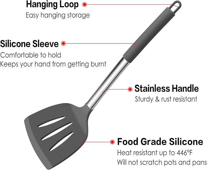 LIANYU 15-Piece Cooking Kitchen Utensils Set - Image 3