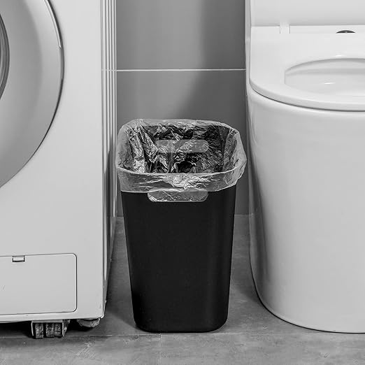 UUJOLY Plastic Small Trash Can Wastebasket, Garbage Container Basket - Image 5