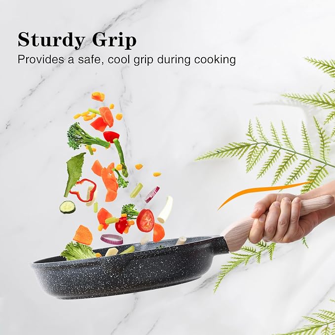 Kordisen Nonstick Frying Pan Skillet, 8 Inch Small Egg Omelet Pan, Healthy and - Image 7