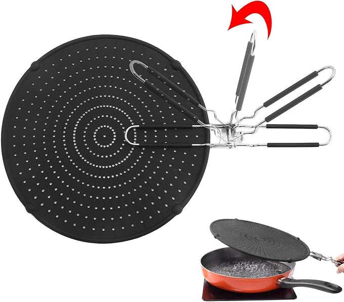 Silicone Splatter Screen for Frying Pan, Heat Resistant Guards for Frying - Image 5