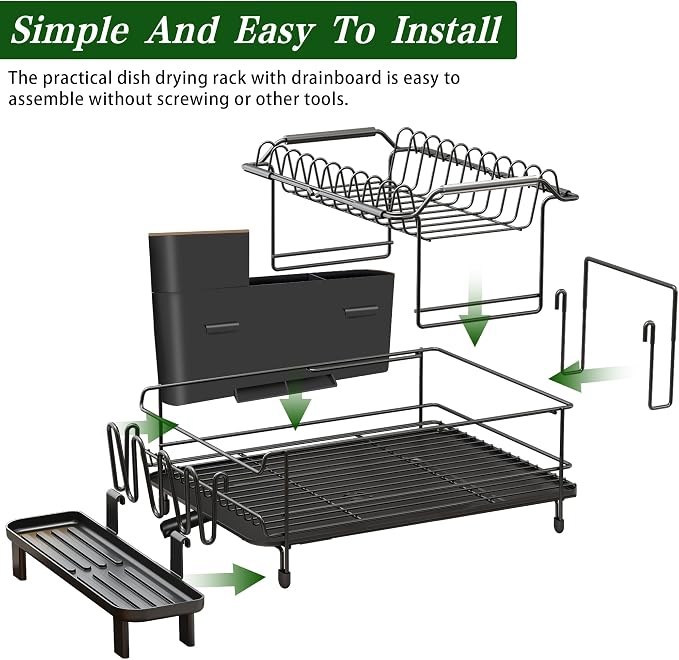 Runnatal Large Dish Drying Rack - Image 6