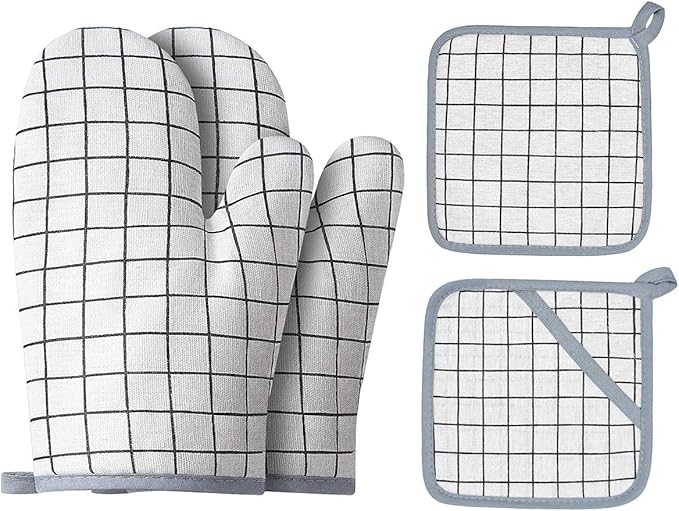 Oven Mitts and Potholders BBQ Gloves-Oven Mitts and Pot Holders by Win+Change