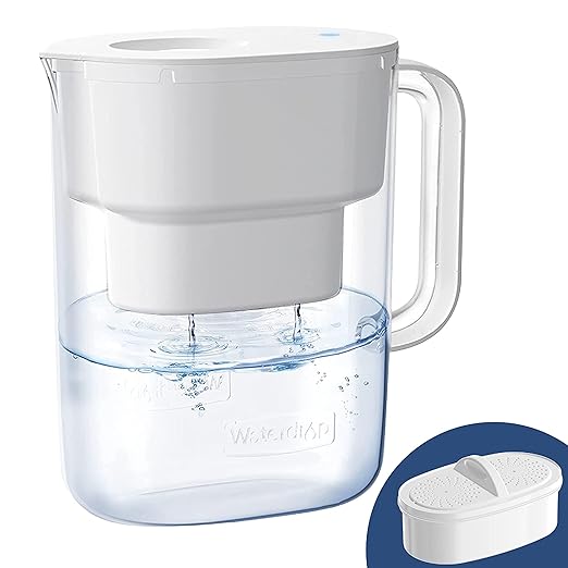 Waterdrop PT-07W Water Filter Pitcher, NSF Certified, 200-Gallon Long-Life by Waterdrop