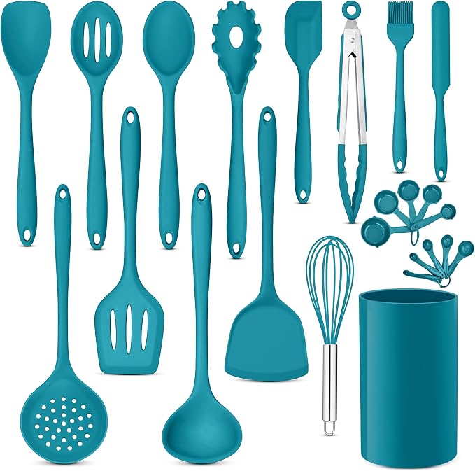 E-far Silicone Cooking Utensils Set, Silicone Kitchen Tools by E-far