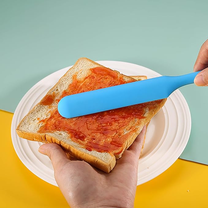 【5 Pack】Silicone Jar Spatula, Long Handle Jar Scraper Spurtle, Sourdough Spatula - Image 2