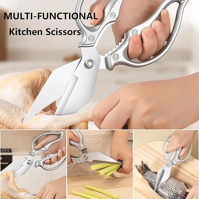 Kitchen Shears Heavy Duty Kitchen Scissors Stainless Steel Sharp Cooking Shears - Image 4