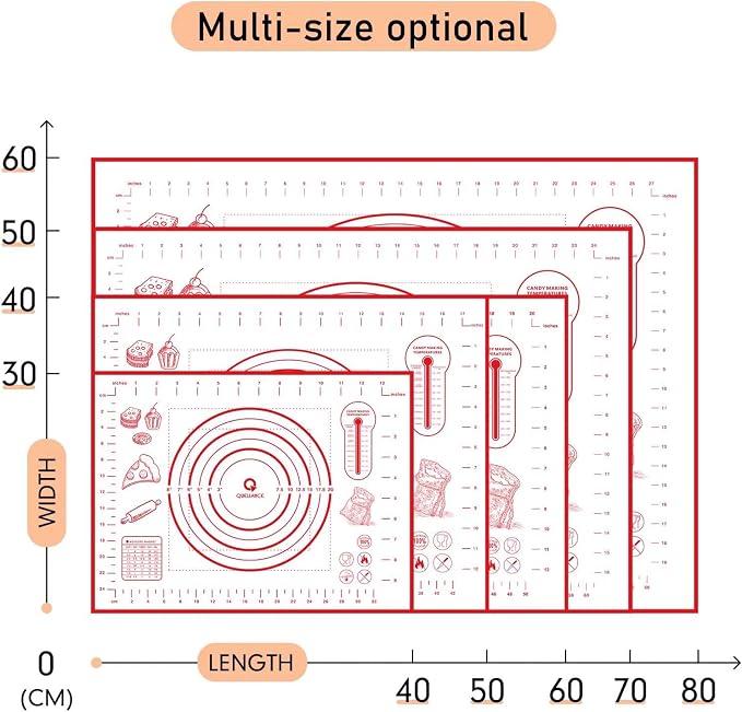 Silicone Baking Mat with Measurements, Pastry Mat - Image 4