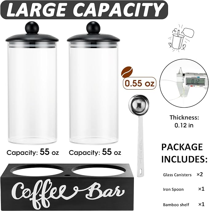 Yangbaga Glass Sugar Coffee Canister - Image 2