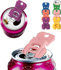 CanGuard 6-Pack Can Opener – Easy Open Drink Tab Toppers&Can Covers by Talulumix