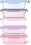 Ello Snap & Nest 10-Piece 4.5 Cup Plastic Meal Prep Set, Reusable Food by Ello