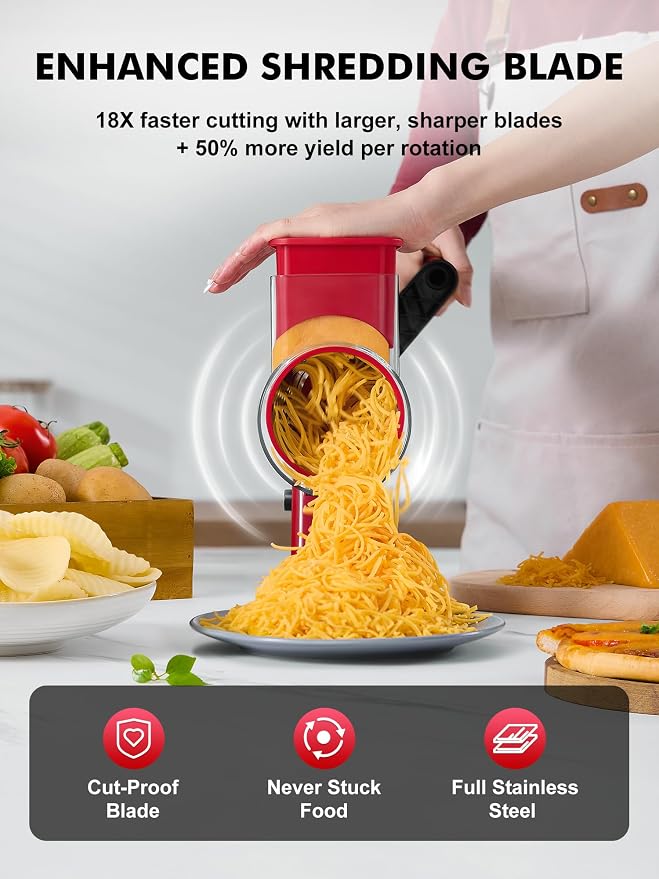 GDL Rotary Cheese Grater Hand Crank - Image 4