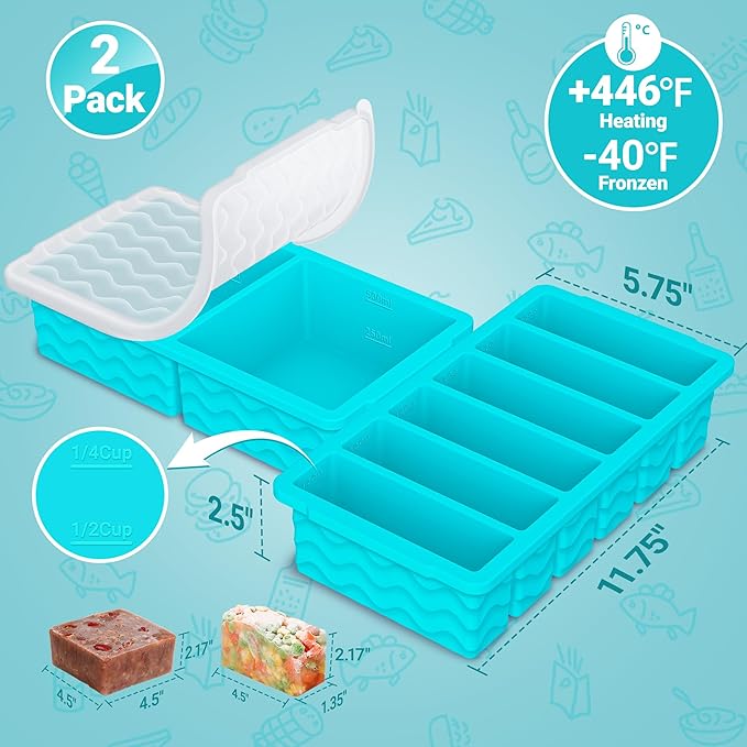 2-Pack Silicone Freezer Trays - Image 6