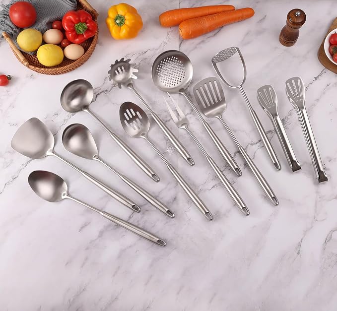 18/10 Stainless Steel Kitchen Utensils Set - Image 8