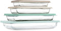 COOK WITH COLOR 8-Piece Deep Glass Baking Dish Set with Plastic Lids – by CookwithColor