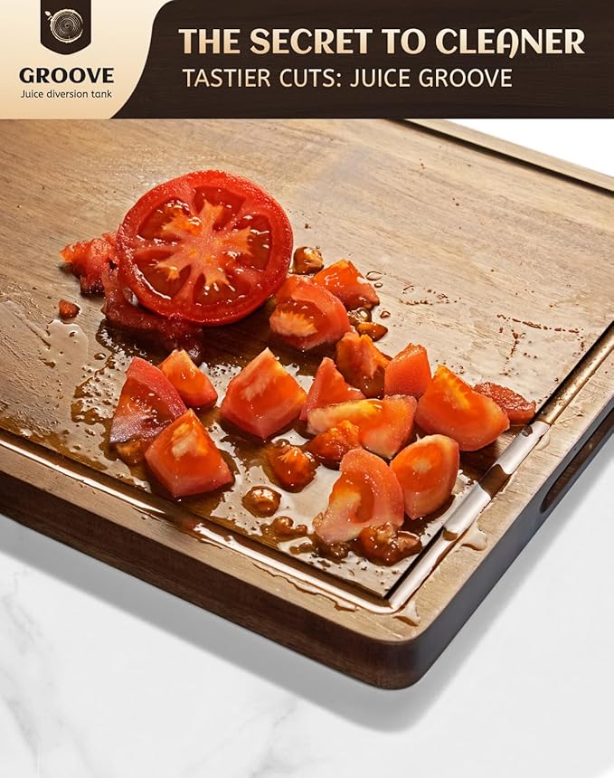 Large Acacia Wood Cutting Board - Image 4