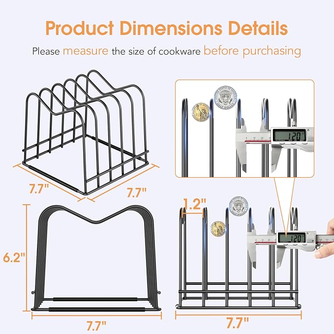 ORDORA 2 Pack Cutting Board Holder Stand Rack Organizer - Image 4