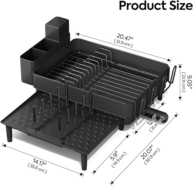 Expandable Dish Rack with Drainboard - Image 2