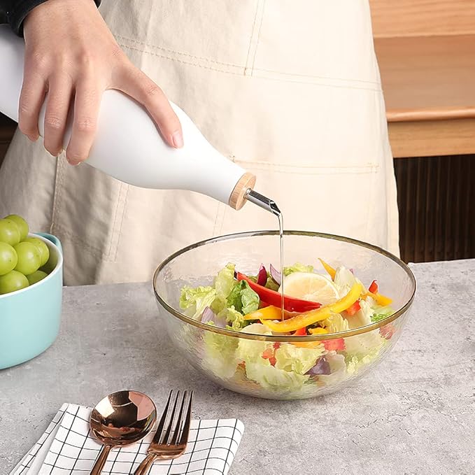 Sweejar Matte Ceramic Olive Oil Dispenser Bottle - Image 4