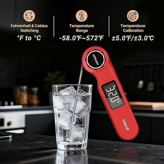 Rechargeable 0.5 Sec Reading Instant Read Meat Thermometer - Image 3