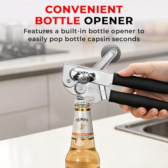 MARSWELL Heavy Duty Can Opener for Large Cans, Extra-Long Handles & Oversized - Image 6