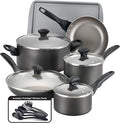 Farberware Dishwasher Safe Nonstick Cookware Pots and Pans Set, 15 Piece by Farberware