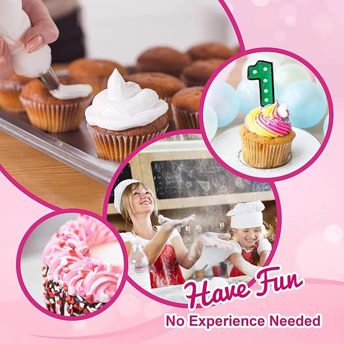 530Pcs Cake Decorating Kit Baking Supplies Cake Turntable Baking Accessories - Image 6
