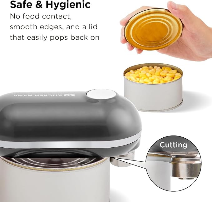 Kitchen Mama Mini Plus Rechargeable Electric Can Opener: USB-C Charging - Image 5