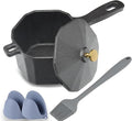 Small Cast Iron Sauce Pot with Lid – Pure Cast Iron Melting Pot by Unknown