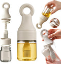 2 in 1 Oil Dispenser Bottle - 150ml/5.07oz Borosilicate Glass Basting Brush by Home