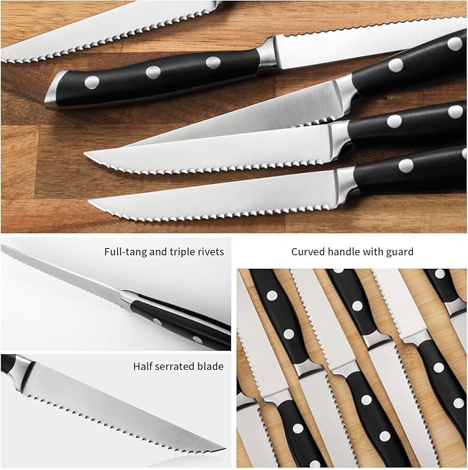 Alata 8-Piece Steak Knives Set, 4.7 Inch - Image 2
