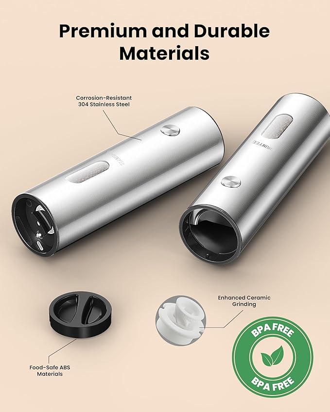Electric Salt and Pepper Grinder Set - Image 5