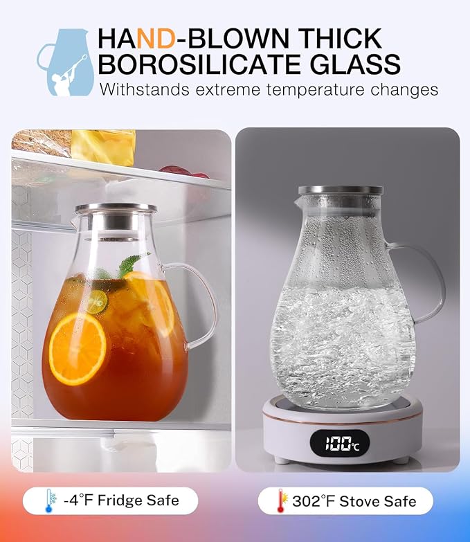 LUNA & MANTHA Glass Pitcher - Image 4