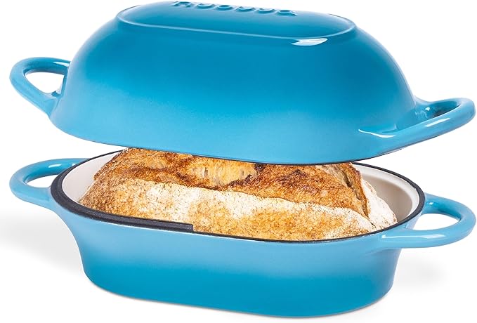 Dutch Oven For Sourdough Bread Baking – Enamelled Cast Iron Bread Loaf Pot – by Nuovva
