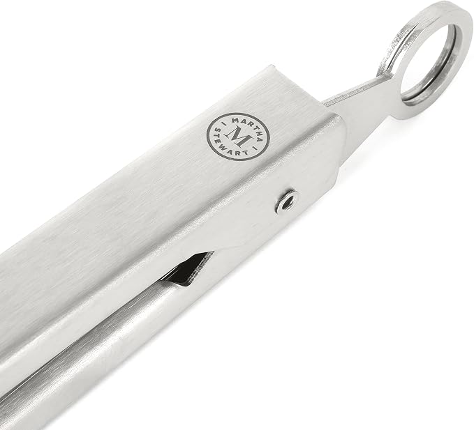 Martha Stewart Richburn 2-Piece Stainless Steel Tongs Set – 12-Inch and 9-Inch - Image 4