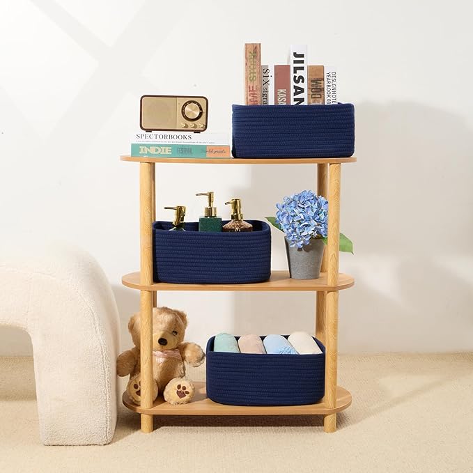 MiniArk Small Storage Baskets for Organizing | Closet Organizer Bins | Shelf - Image 6